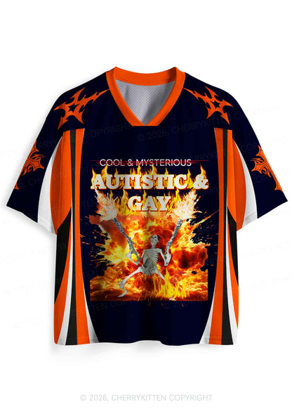 Autistic Gay Skeleton Pride Y2K Sport Jersey Shirts Cherrykitten