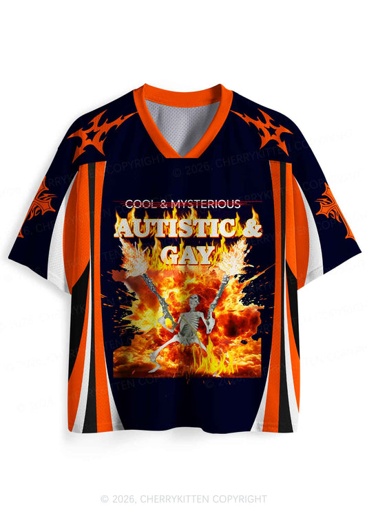 Autistic Gay Skeleton Pride Y2K Sport Jersey Shirts Cherrykitten