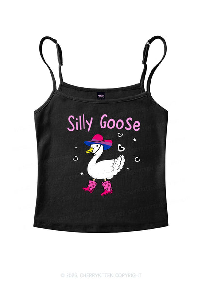Silly Goose Bisexual Pride Y2K Spaghetti Strap Cami Cherrykitten