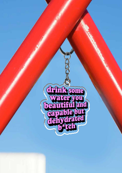 Drink Some Water 1Pc Y2K Keychain Cherrykitten