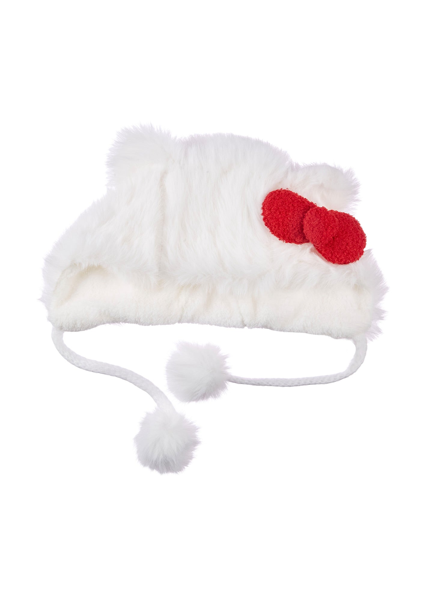 Red Bow Y2K Plush Hat Cherrykitten