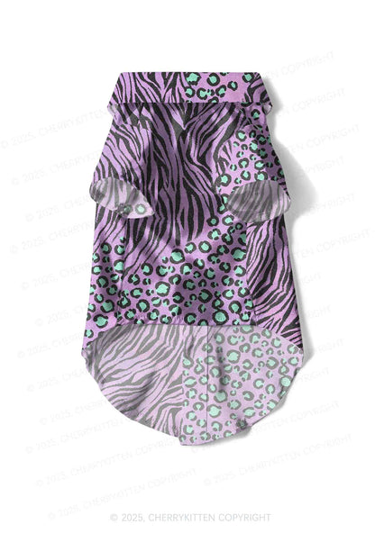 Lavender Zebra Y2K Pet Shirts Cherrykitten