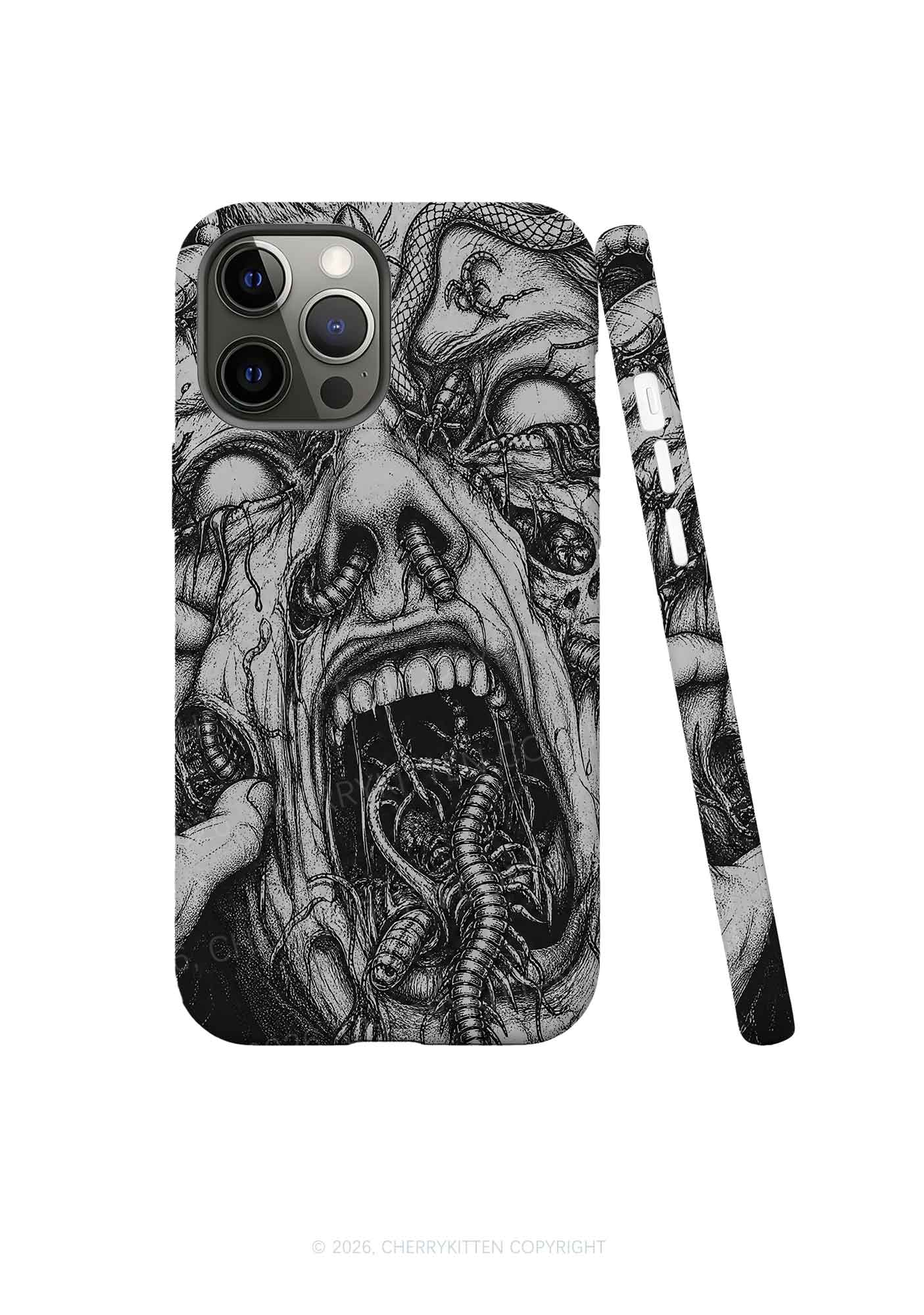 Halloween Insect On Face Y2K Phone Case Cherrykitten