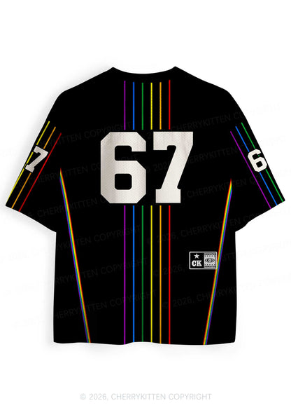 Black I Suffer From Gay Thoughts Pride Y2K Sport Jersey Shirts Cherrykitten