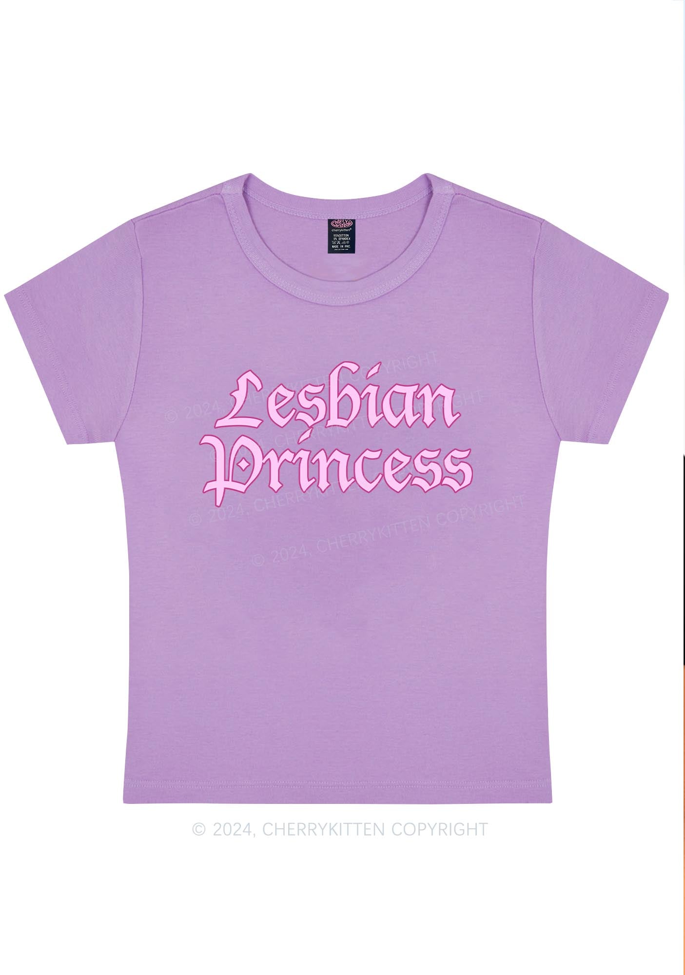 Lesbian Princess Y2K Baby Tee Cherrykitten