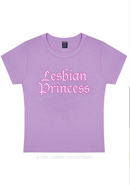 Lesbian Princess Y2K Baby Tee Cherrykitten
