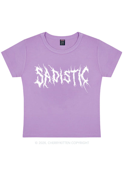 Sapistic Skull Y2K Baby Tee Cherrykitten