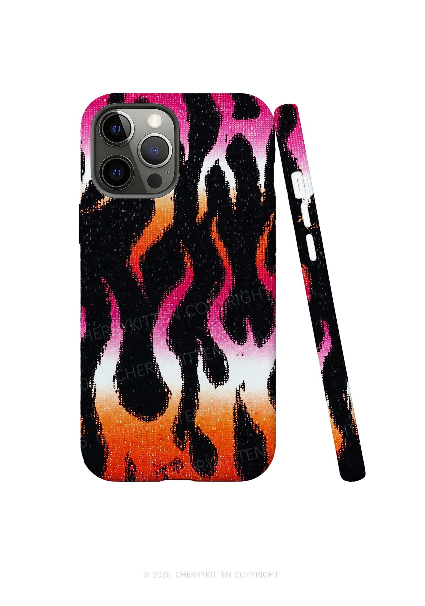 Lesbian Flame Pride Y2K Phone Case Cherrykitten