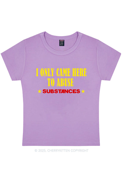Abuse Substances Y2K Baby Tee Cherrykitten