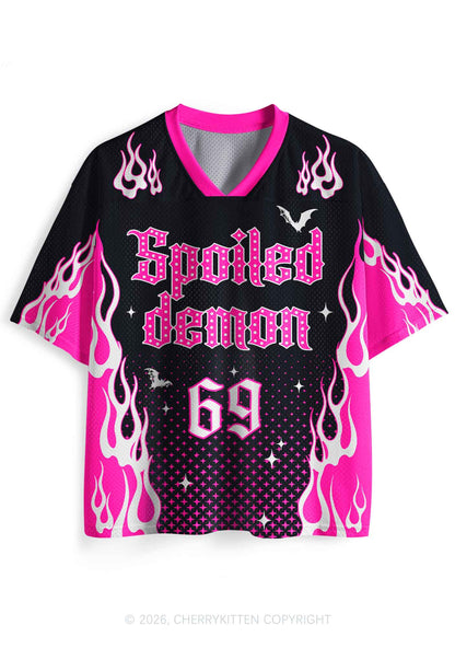 Halloween Spoiled Demon Dots Y2K Sport Jersey Shirts Cherrykitten