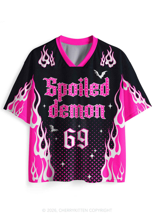 Halloween Spoiled Demon Dots Y2K Sport Jersey Shirts Cherrykitten