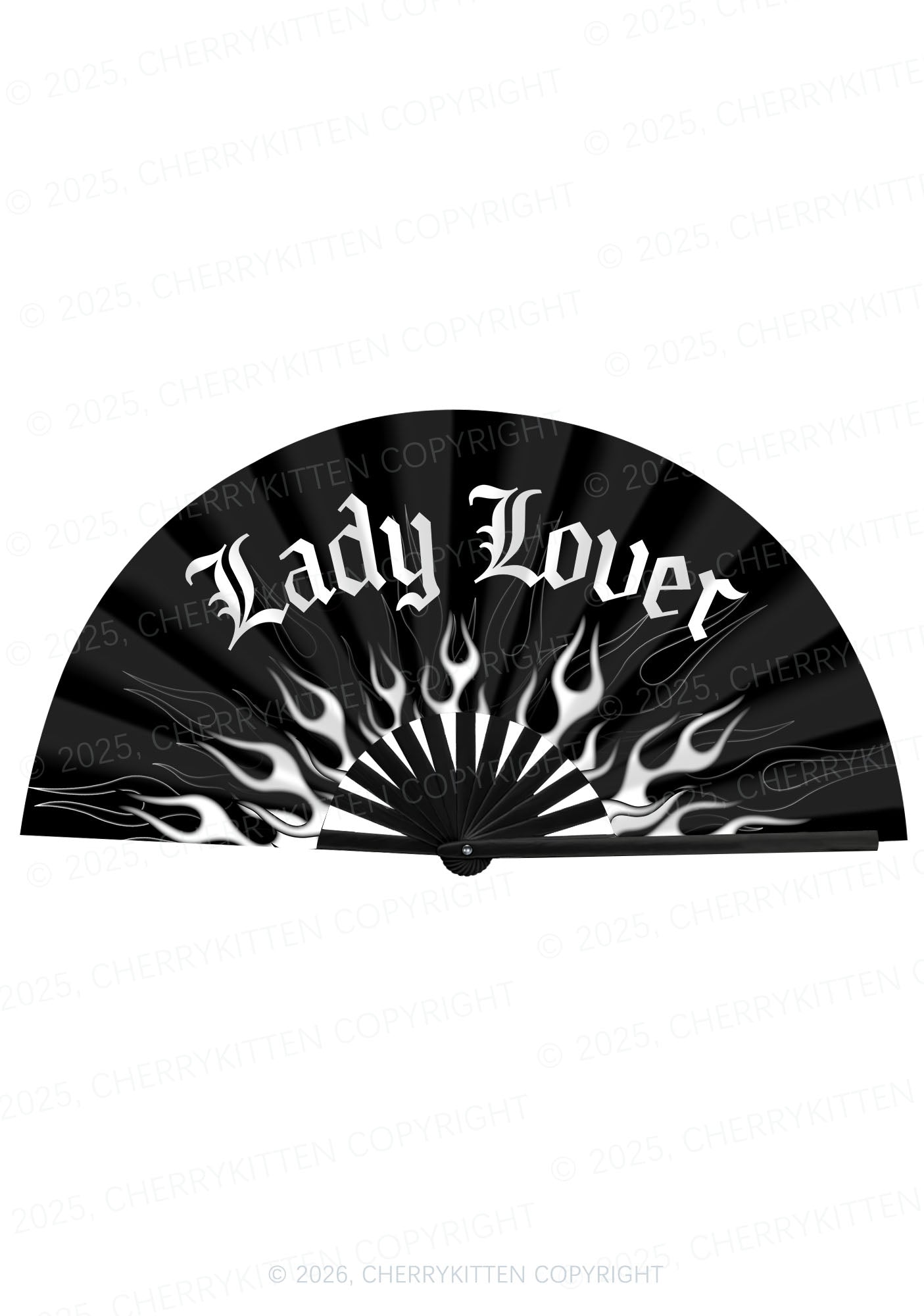 Lady Lover Pride Y2K Rave Hand Fan Cherrykitten