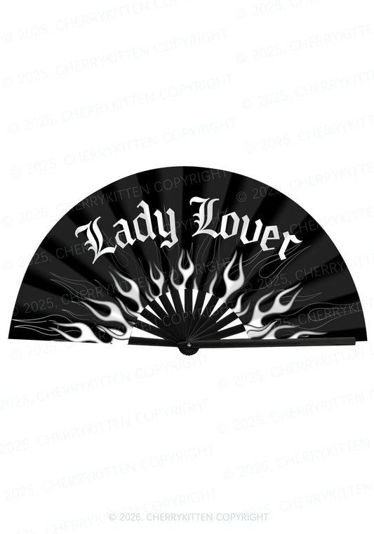 Lady Lover Pride Y2K Rave Hand Fan Cherrykitten