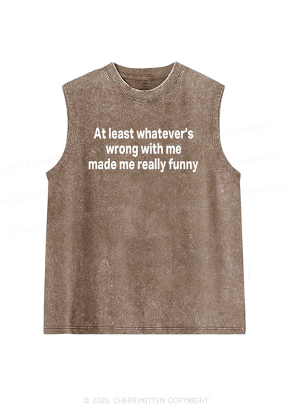 Made Me Really Funny Y2K Washed Tank Cherrykitten