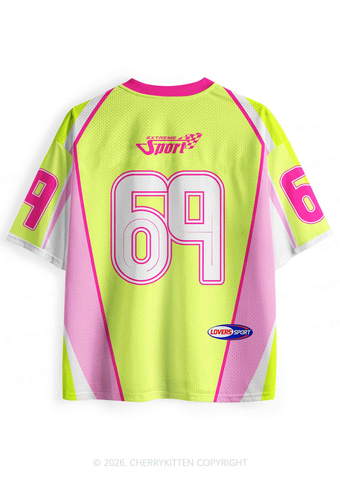 Lime Green Turn Mascs Into Bottoms Pride Y2K Sport Jersey Shirts Cherrykitten