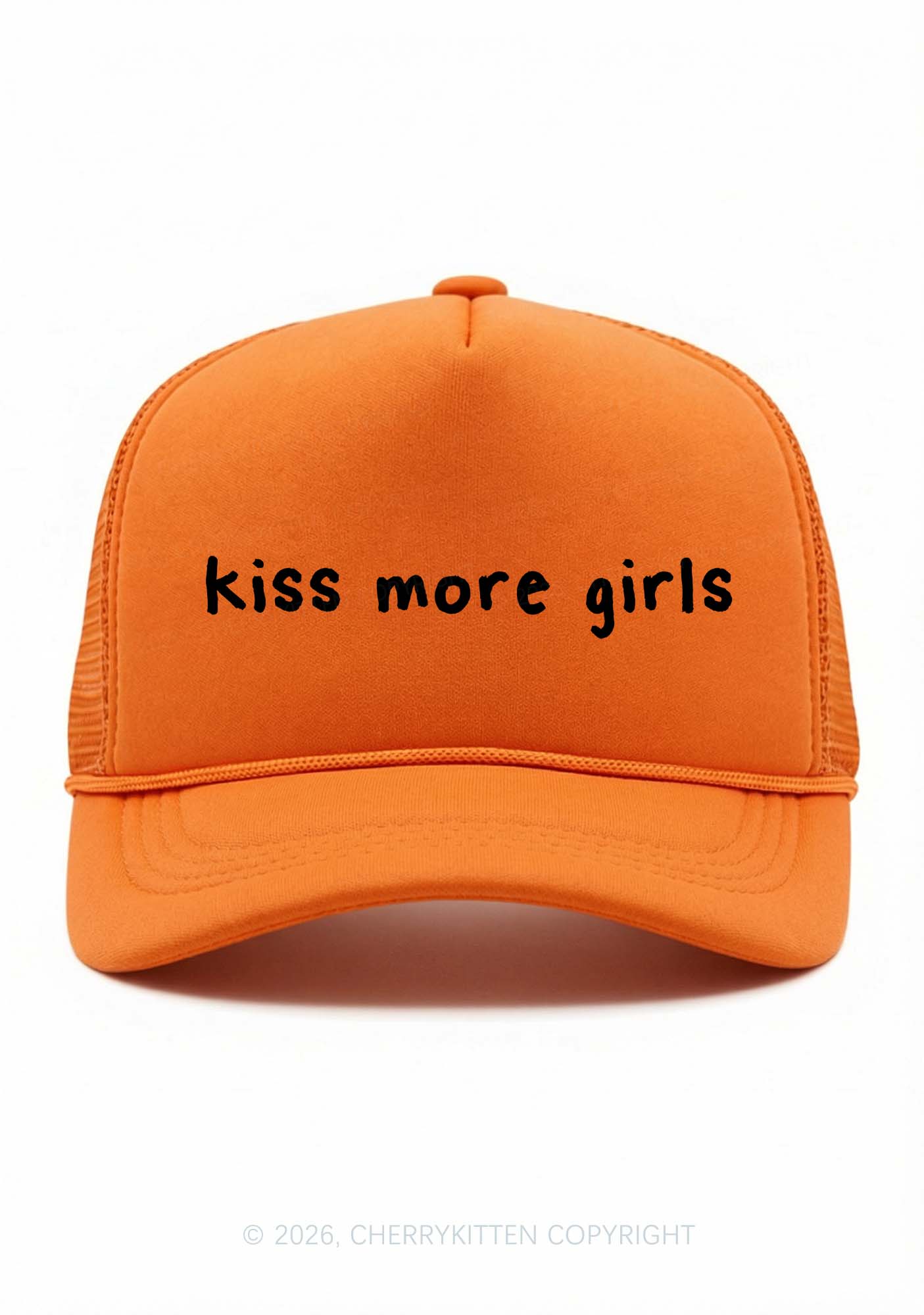 Kiss More Girls Pride Y2K Trucker Hat Cherrykitten