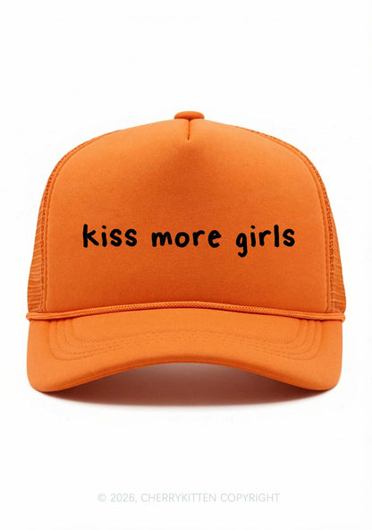 Kiss More Girls Pride Y2K Trucker Hat Cherrykitten