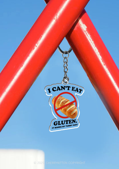 I Cant Eat Gluten 1Pc Y2K Keychain Cherrykitten