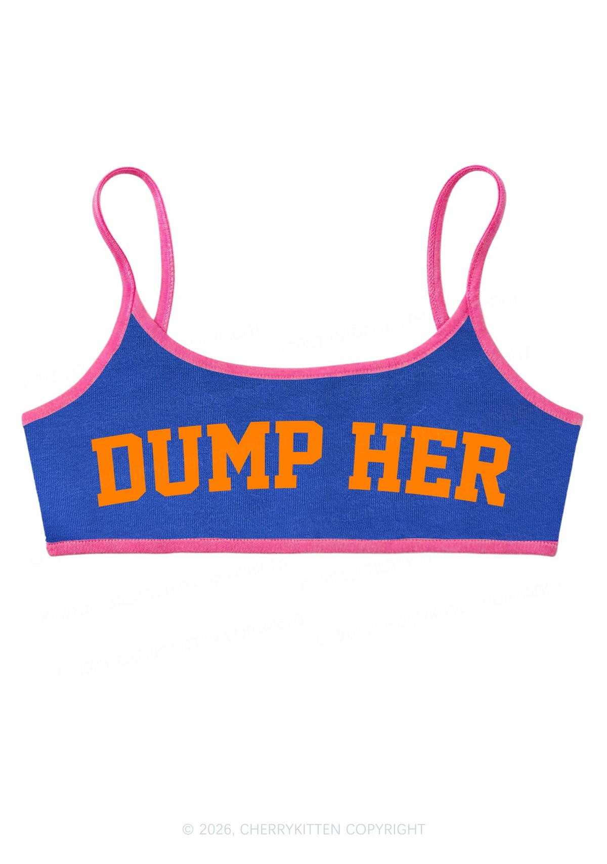 Dump Her Y2K Super Crop Cami Cherrykitten