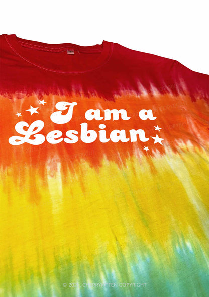 Im Lesbian Pride Y2K Tie Dye Shirts Cherrykitten