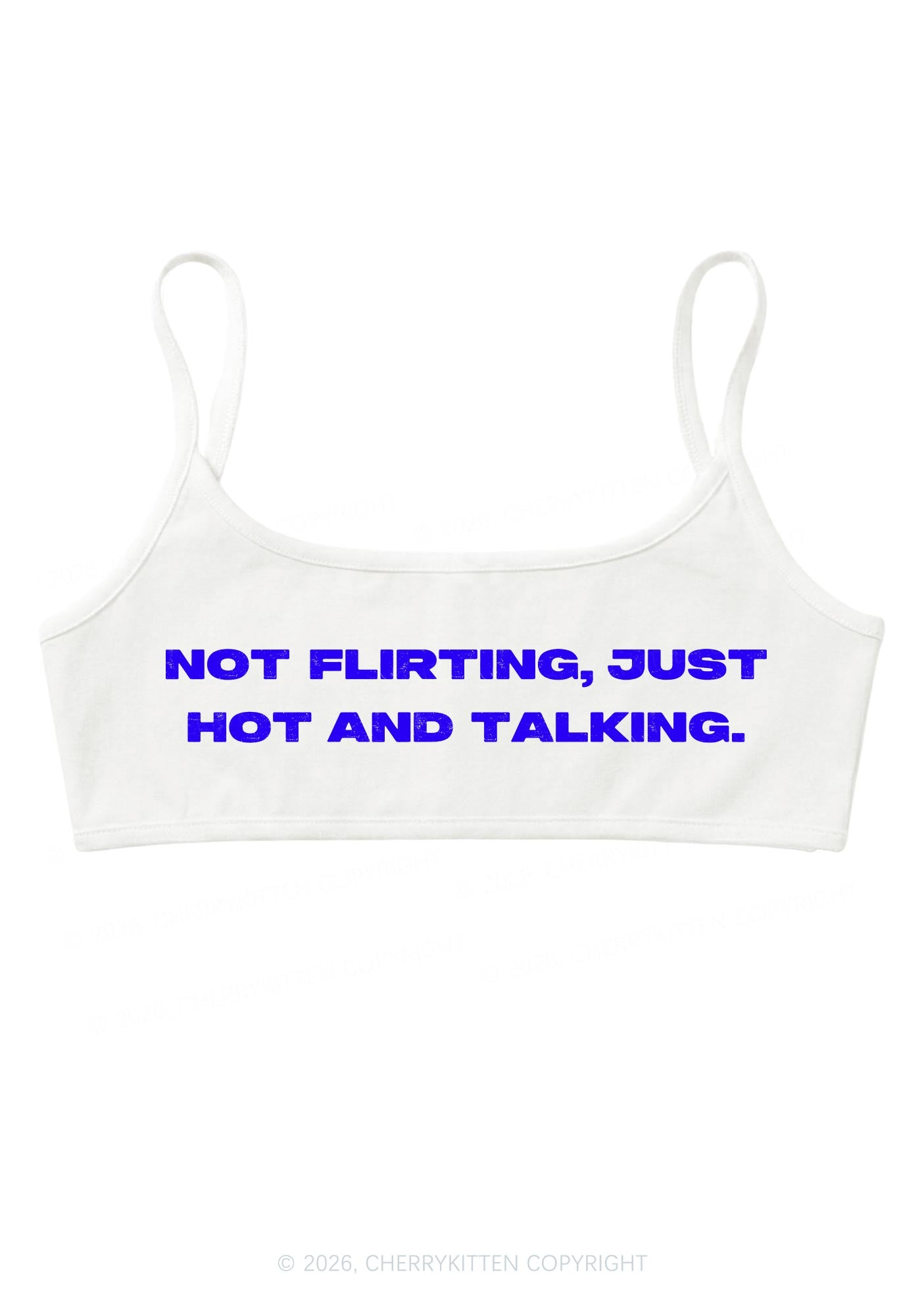 Just Hot And Talking Y2K Super Crop Cami Cherrykitten