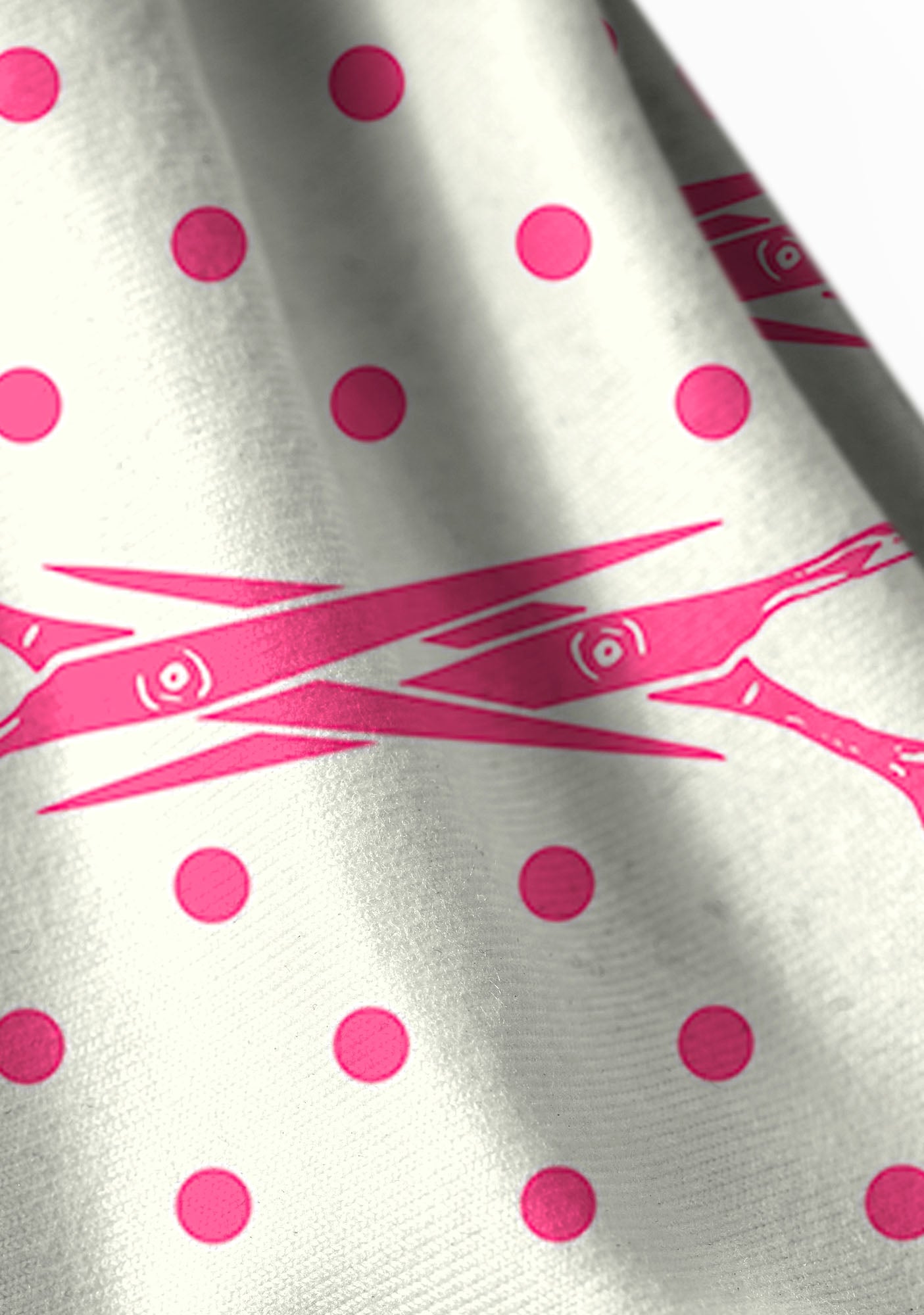 Pink Scissors Pride Y2K Print Foldover Waistband Cherrykitten
