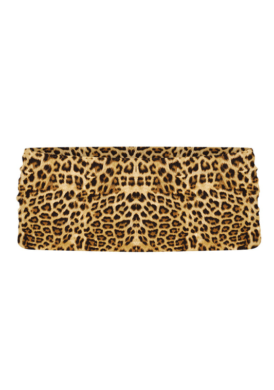 Brown Leopard Y2K Print Foldover Waistband Cherrykitten