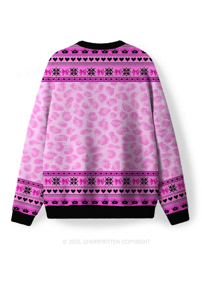 Boys Ugh Y2K Christmas Knit Sweatshirt Cherrykitten