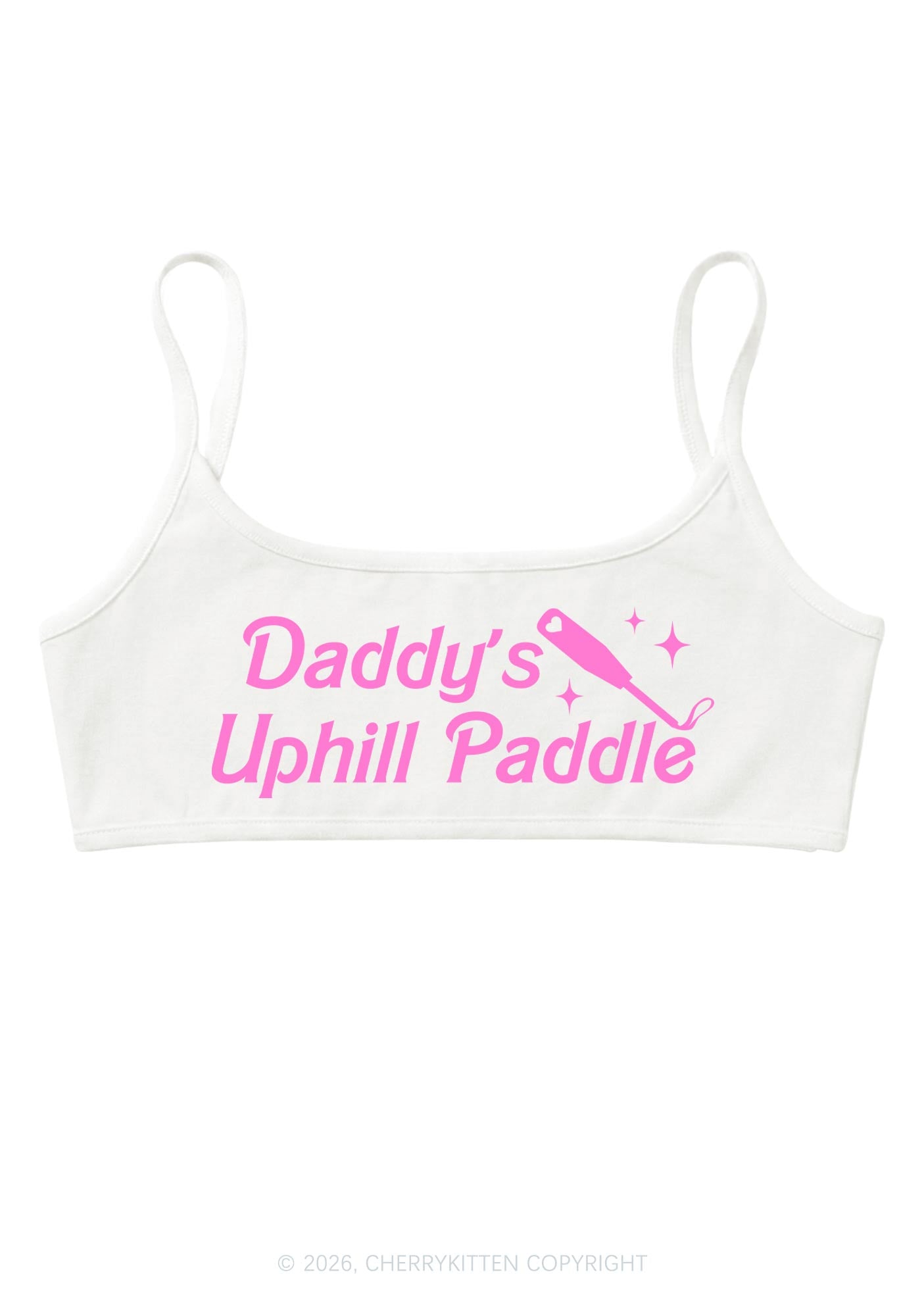Daddys Uphill Paddle Y2K Super Crop Cami Cherrykitten