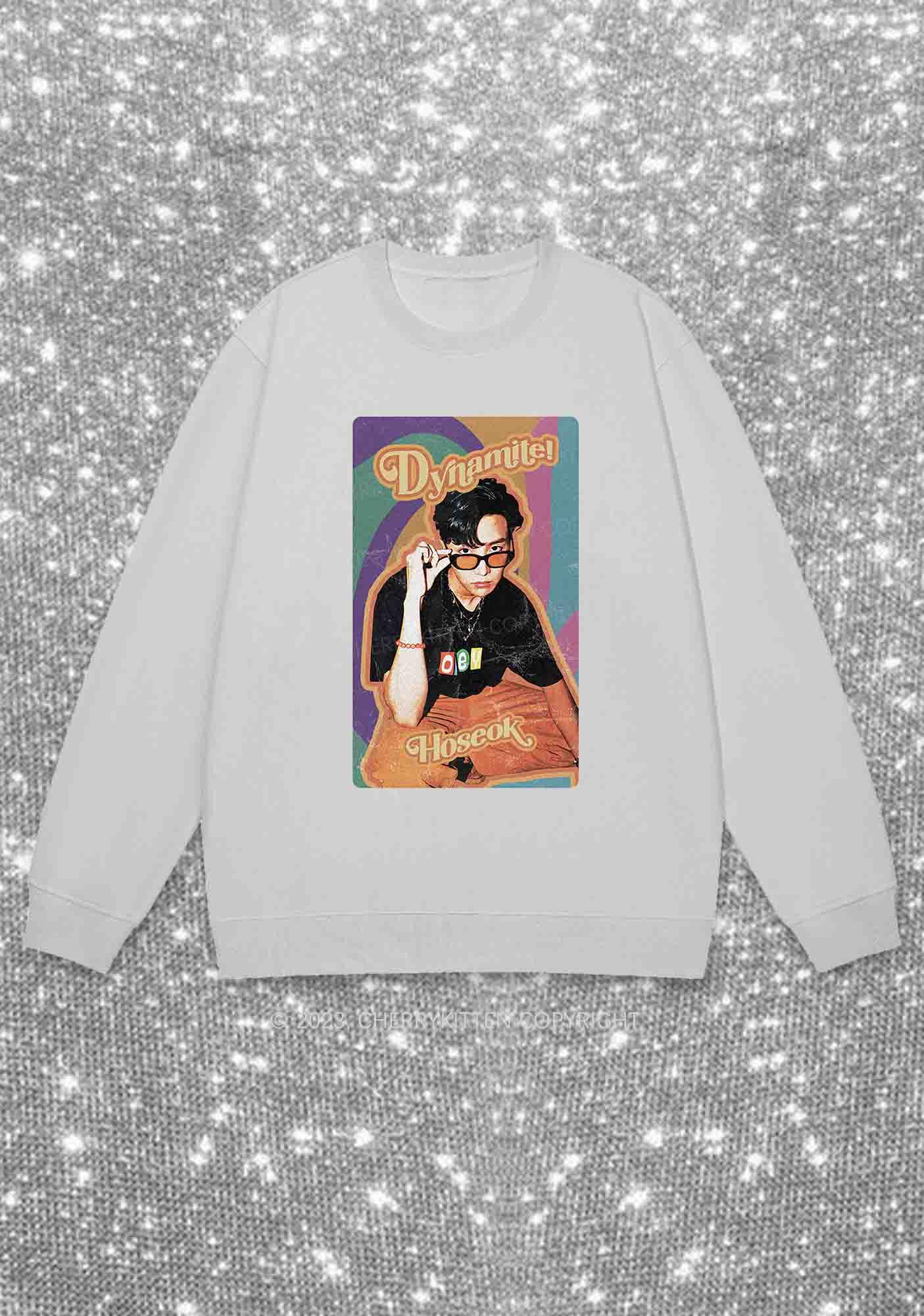 Dynamite Hoseok Kpop Y2K Sweatshirt Cherrykitten