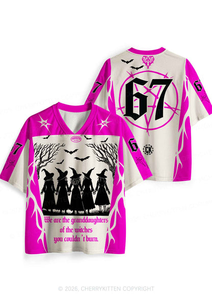 Halloween Granddaughters Of Witches Y2K Sport Jersey Shirts Cherrykitten