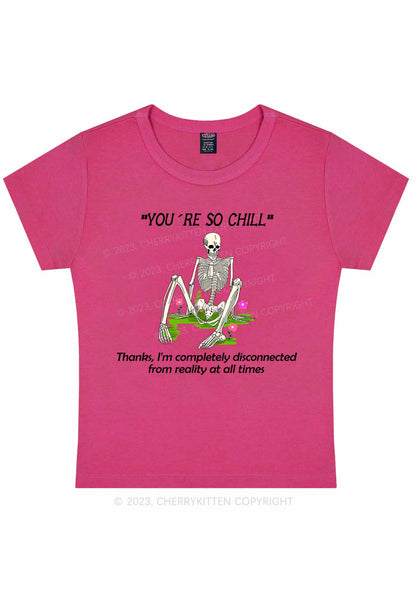 Curvy You're So Chill Y2K Baby Tee Cherrykitten