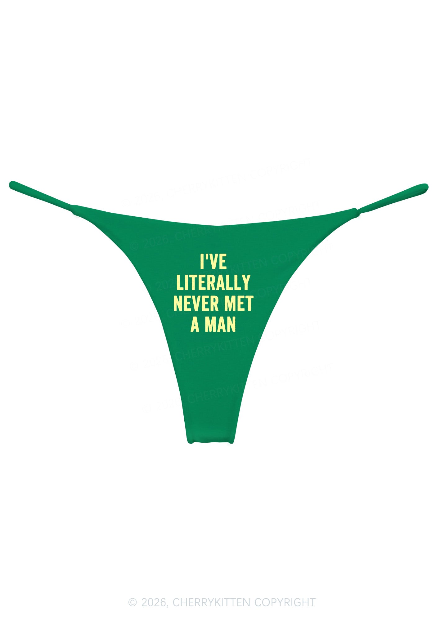 Never Met A Man Pride Y2K Bikini String Thong Cherrykitten