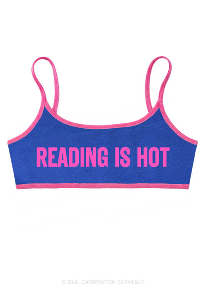 Reading Is Hot Y2K Super Crop Cami Cherrykitten