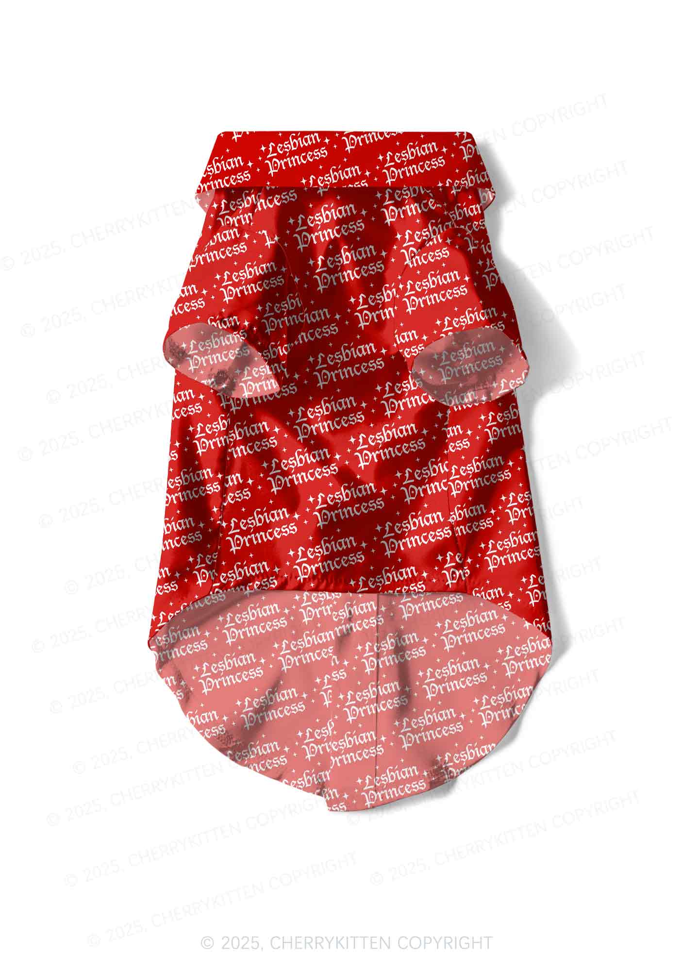 Lesbian Princess Pride Y2K Pet Shirts Cherrykitten