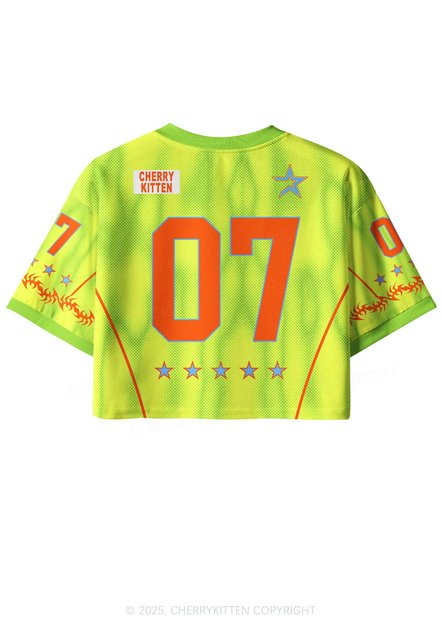 Custom Lime Cxxt Y2K Crop Sport Jersey Shirts Cherrykitten