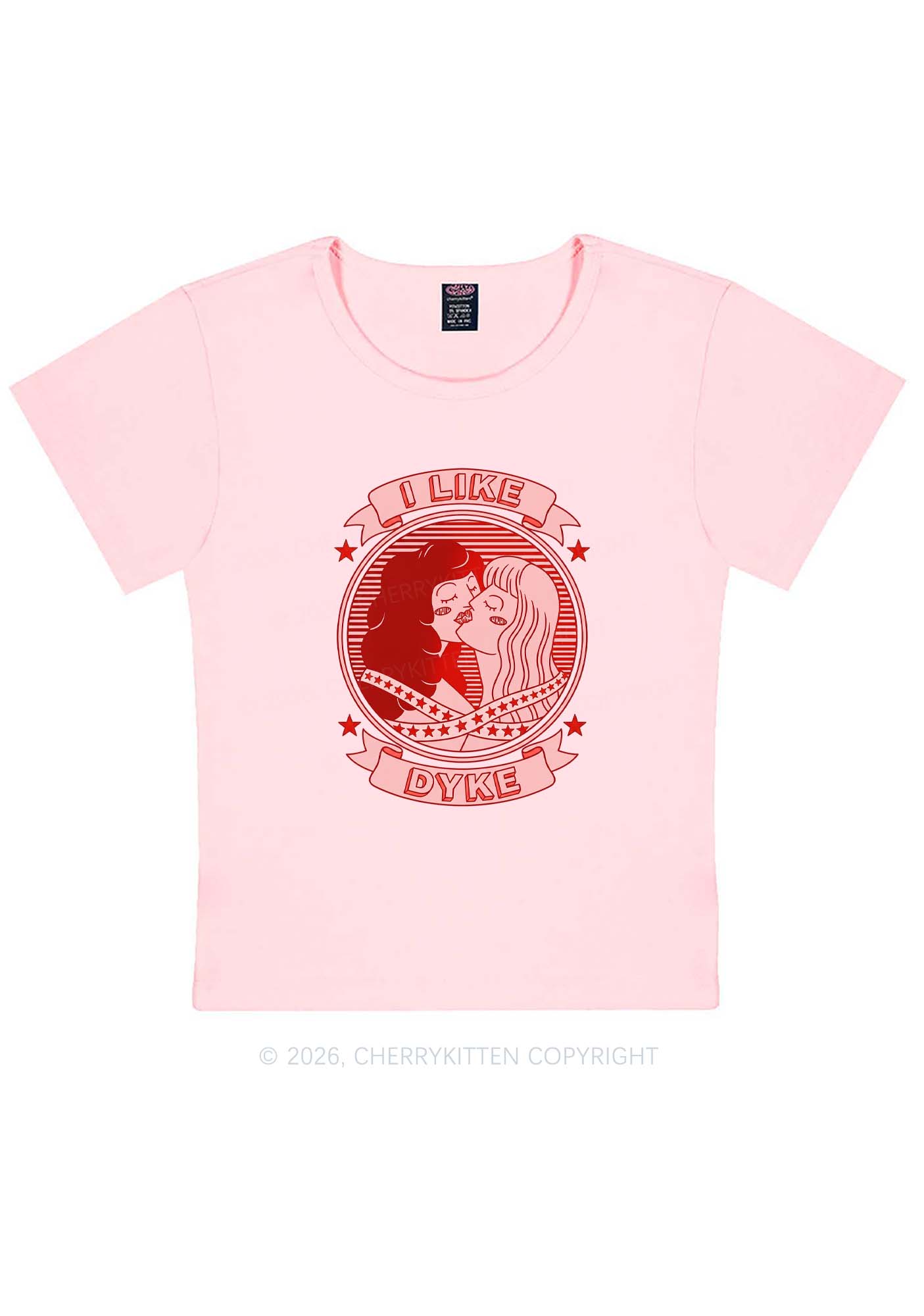 I Like Dyke Pride Y2K Baby Tee Cherrykitten