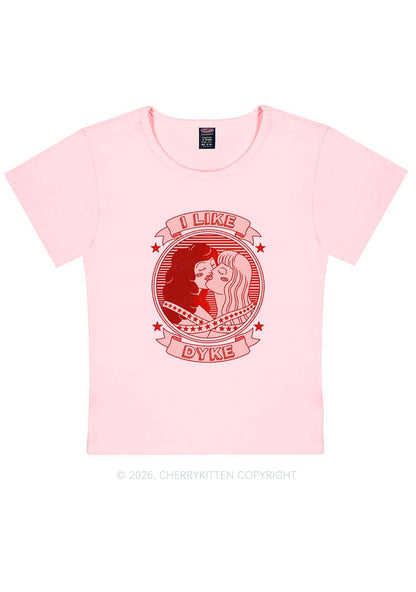 I Like Dyke Pride Y2K Baby Tee Cherrykitten