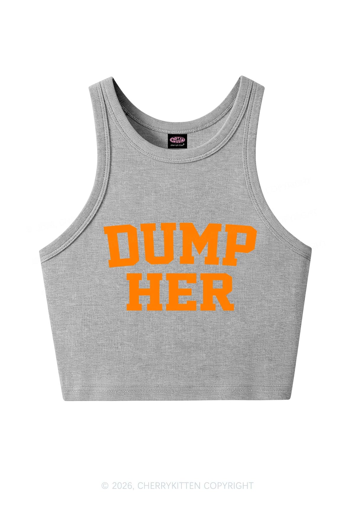 Dump Her Y2K Crop Tank Top Cherrykitten