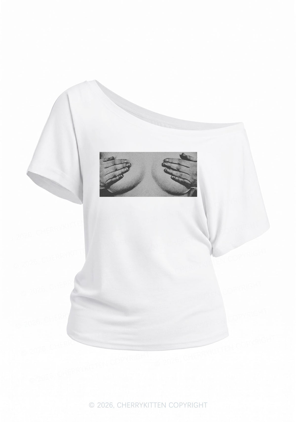 Touch Bxxbs Y2K Off Shoulder Tee Cherrykitten
