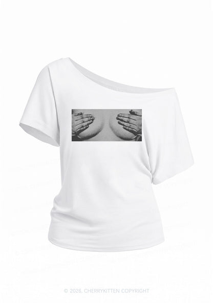 Touch Bxxbs Y2K Off Shoulder Tee Cherrykitten