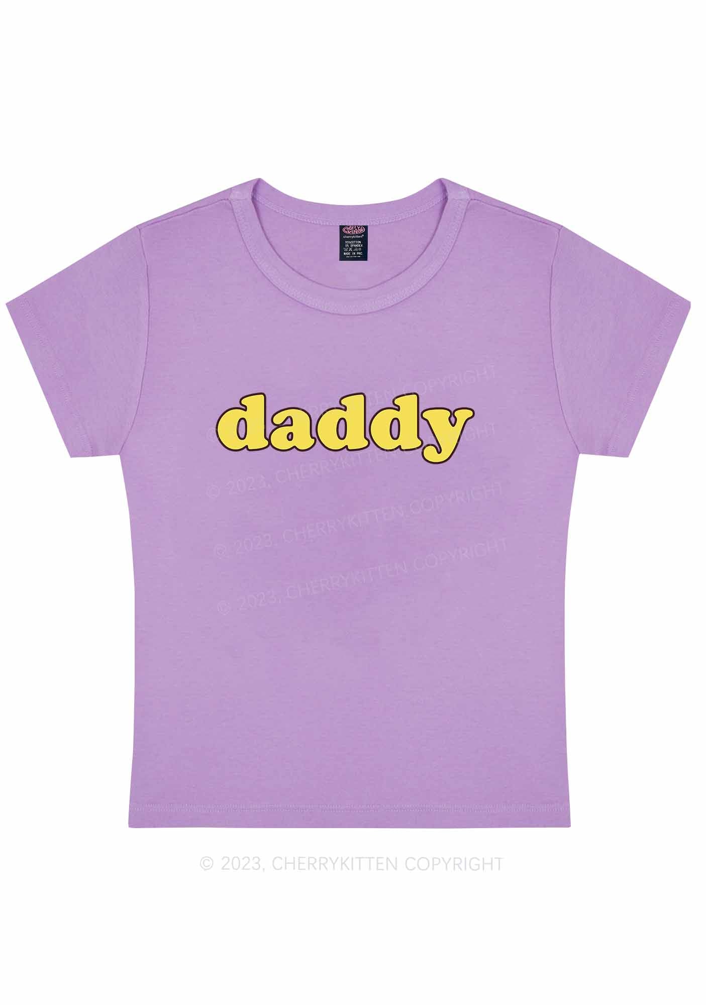 Just Daddy Y2K Baby Tee Cherrykitten