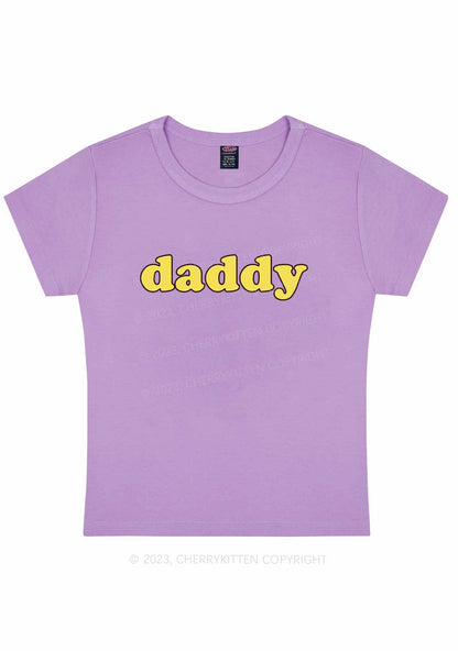 Just Daddy Y2K Baby Tee Cherrykitten