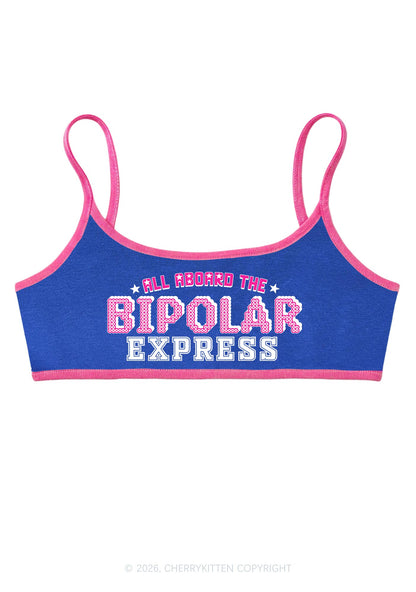 All Aboard The Bipolar Express Y2K Super Crop Cami Cherrykitten