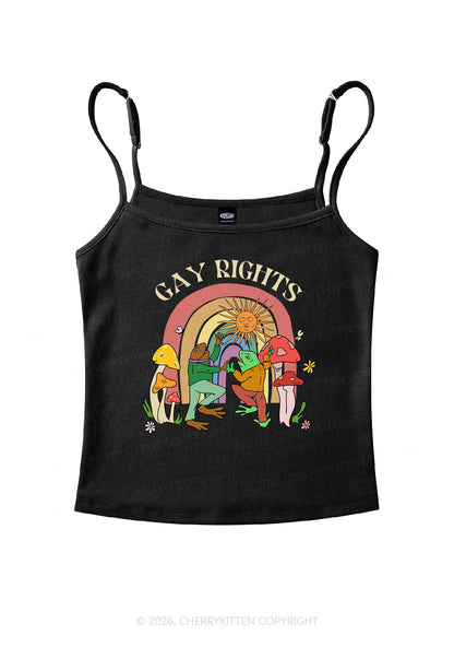 Gay Rights Pride Y2K Spaghetti Strap Cami Cherrykitten