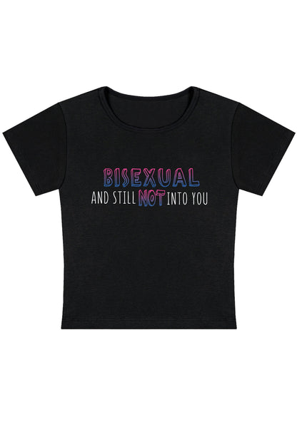 Bisexual And Still Not Into You Y2K Baby Tee