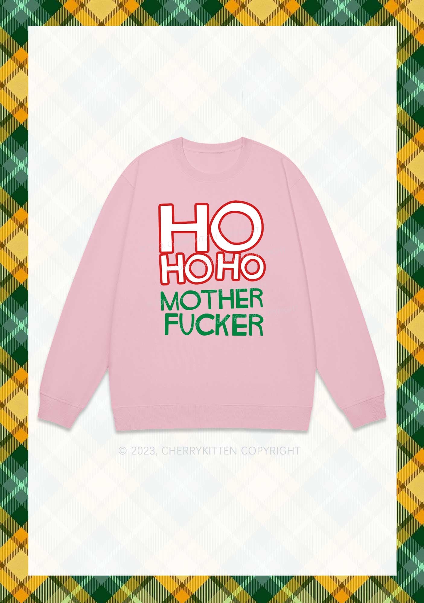 HOHOHO Christmas Y2K Sweatshirt Cherrykitten