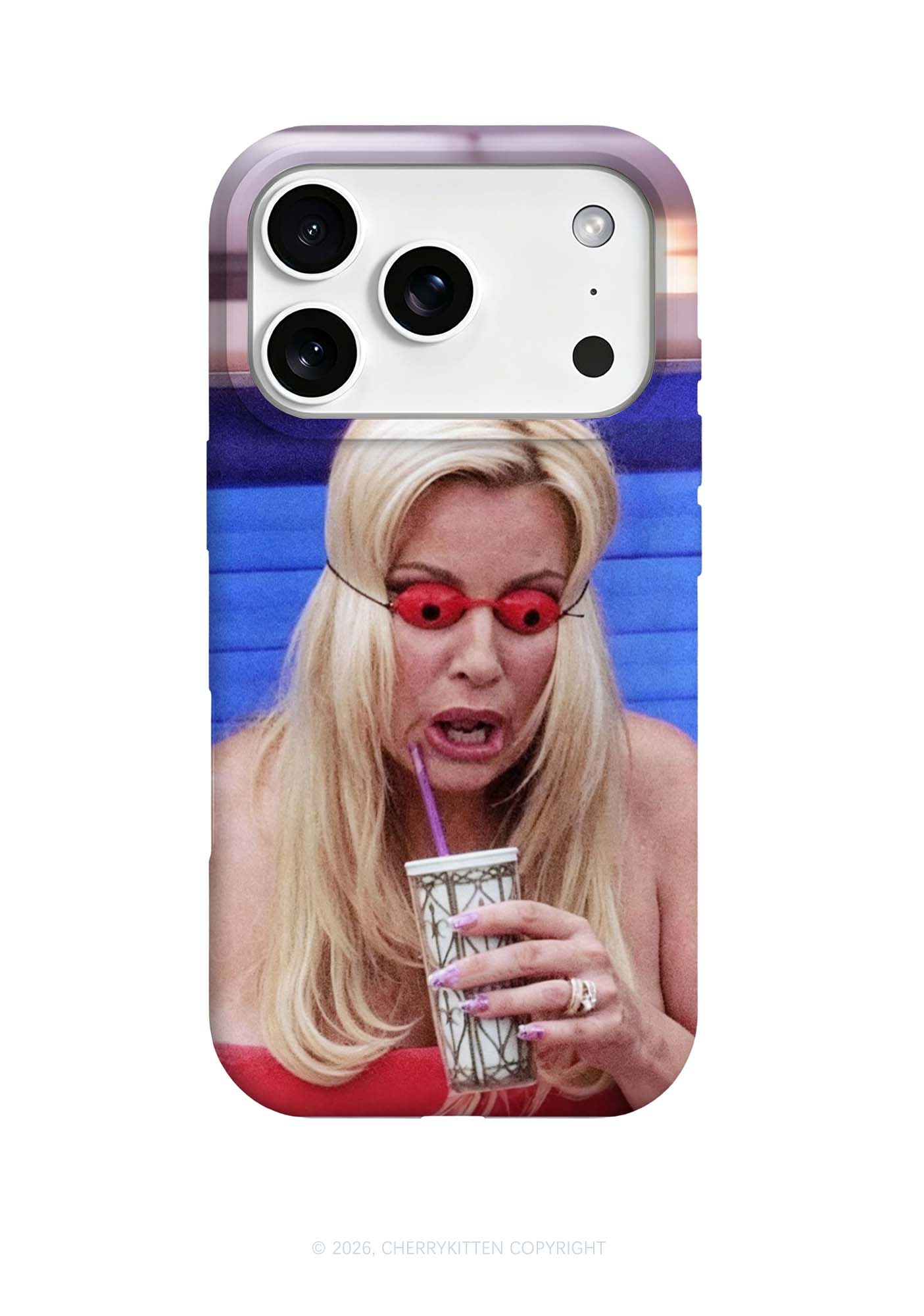 Red Eyeball Blonde Y2K Phone Case Cherrykitten