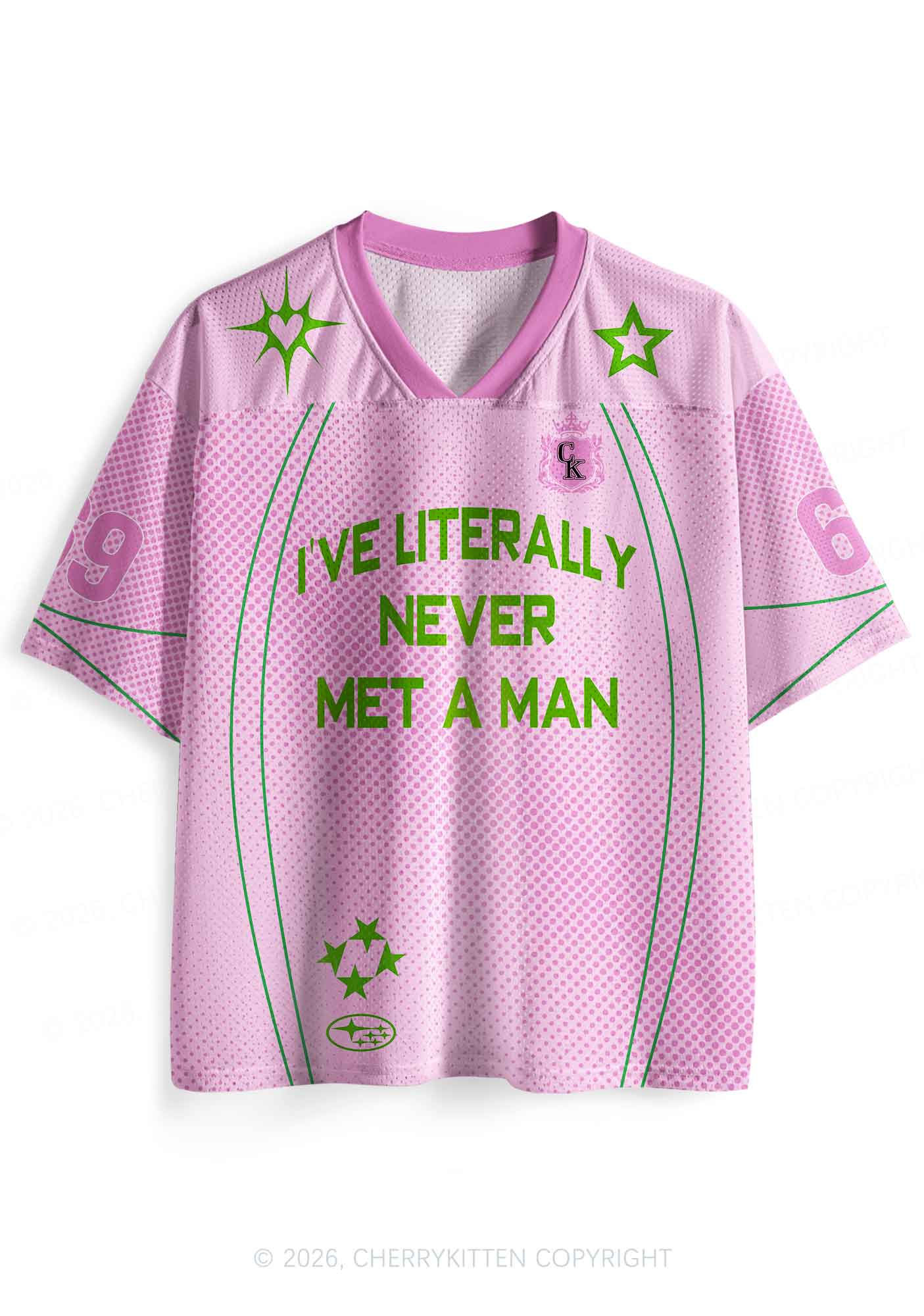 Never Met A Man Pride Y2K Sport Jersey Shirts Cherrykitten