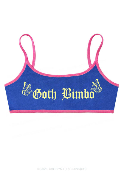 Goth Bimbo Y2K Super Crop Cami Cherrykitten